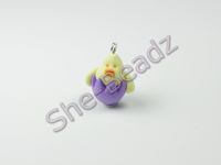 Fimo Miniature Artisan Chick Charm (Lilac) Pk 1