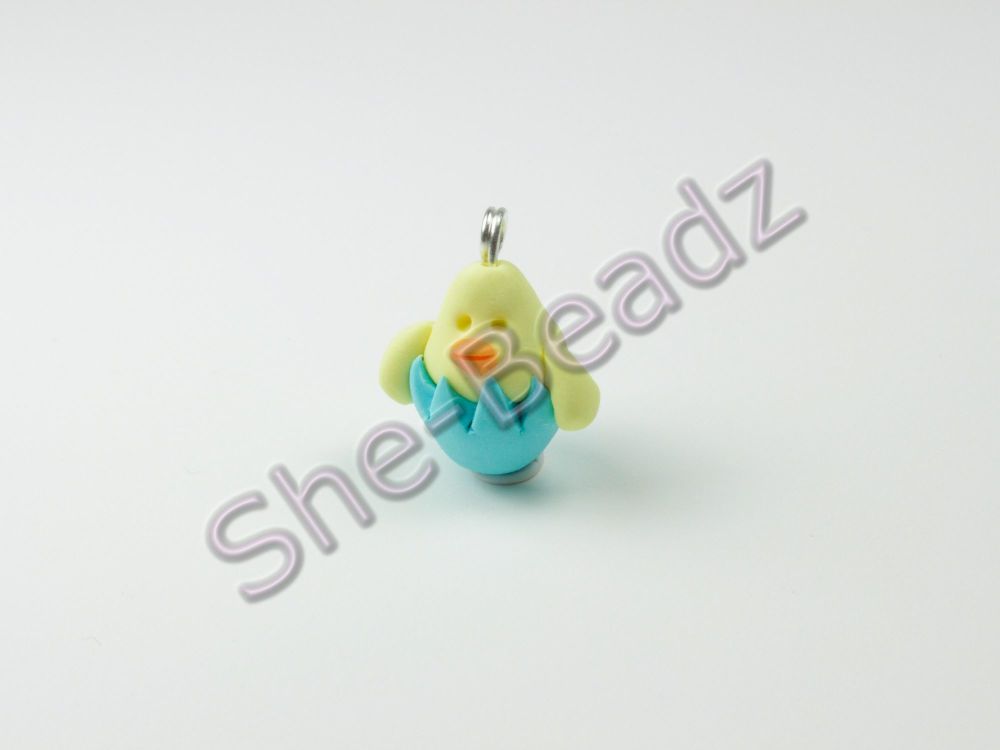 Fimo Miniature Artisan Chick Charm (Blue) Pk 1