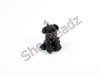 Fimo Miniature Artisan Black Labrador Charm Pk 1