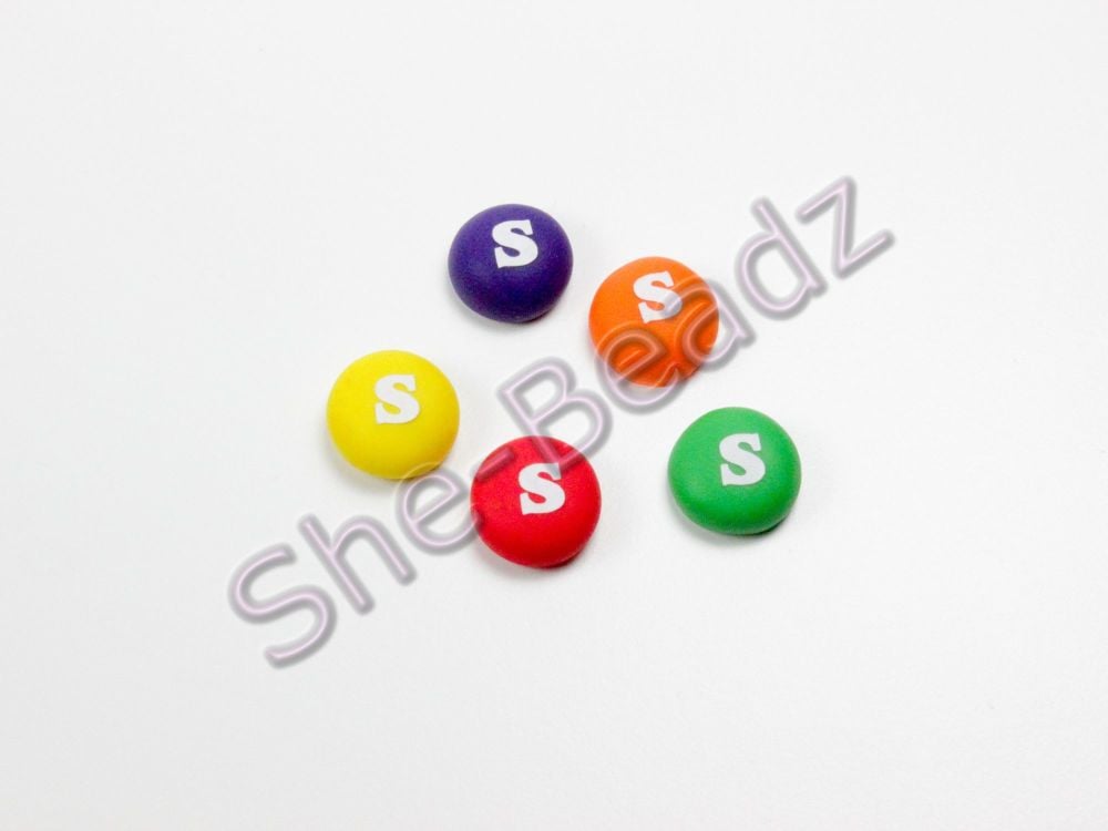 Fimo Skittles Charms Tiny Pk 10