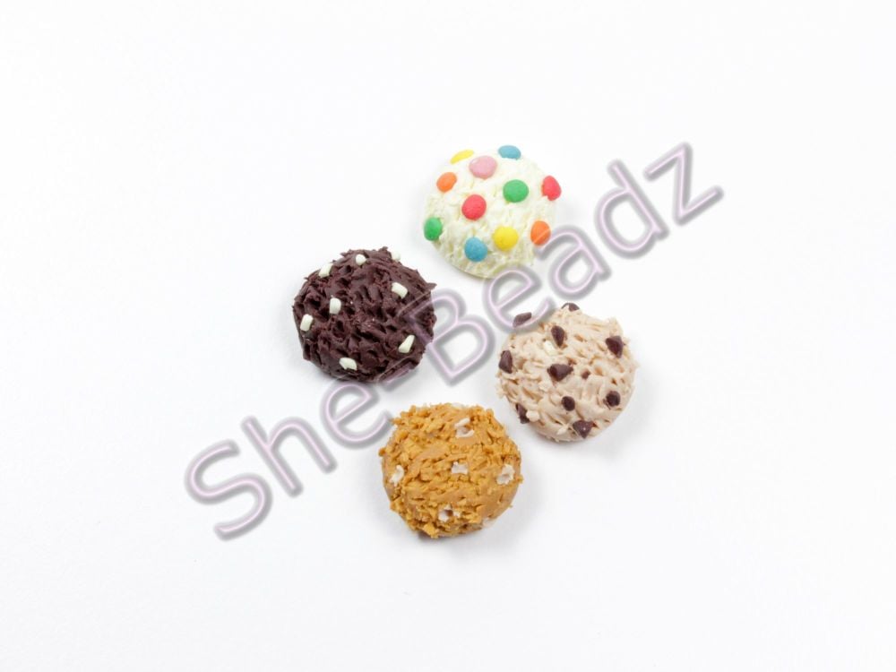 Fimo Tiny Cookie Charms Pk 10