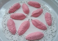Fimo Pink Chocolate Mice Charm Beads Pk 10