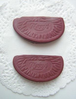 Fimo Chocolate Orange Segment Pendants Pk 6