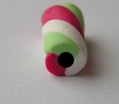 tiny flumps pink-green-white hole