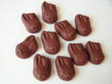 Fimo Chocolate Easter Bunny Charm Beads Pk 10