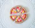 Fimo Slices Of Ham & Sweetcorn Pizza Charms Pk 6