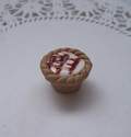 Fimo Bakewell Tart Charm Beads Pk 10