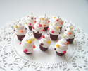 Fimo Hundreds & Thousands Cupcake Charms Pk 10