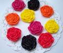 Fimo polymer clay Rose Charms Pk 10