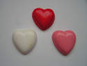 Fimo Plain Heart Charm Beads Pk 12