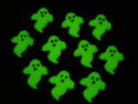 Fimo Glow in the Dark Ghost Charms Pk 10