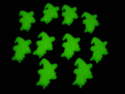Fimo Glow in the dark Witch Charms Pk 10