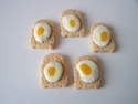 Fimo Egg On Toast Charms Mini Pk 10