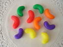 Fimo Mini Jelly Bean Charm Beads Pk 10