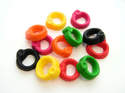 Fimo Jelly Ring Beads Pk 12