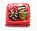 Fimo Open Heart Chocolate Box Charms Pk 5