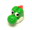 Fimo Supper Mario Brothers (Yoshi) Charm Beads Pk 10