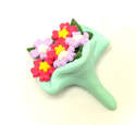 Fimo Flower Bouquet Charms Pk 10