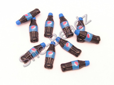 Fimo Pepsi Bottle Charms Tiny Pk 10