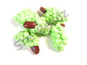 Fimo Bunch of Green Grapes Charms Pk 10