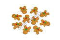 Fimo Gingerbread Men Tiny Charm Beads Pk 10