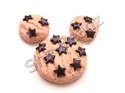 Fimo Chocolate Star Cookie Charms & Pendants Pk 6