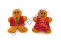 Fimo Mr & Mrs Gingerbread Pendants Pk 2