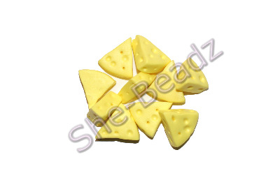 Fimo Cheese Charms Pk 10