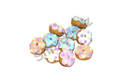 Fimo Donuts With Pastel Polka Dots Tiny Charm Beads Pk 10