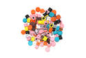 Fimo Mini Liquorice Allsort Beads Mixed Pack of 100