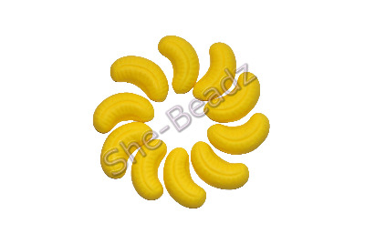Fimo Banana Charm Beads Pk 10