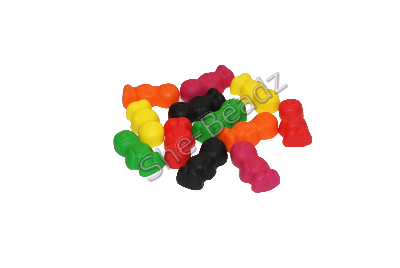 Fimo Tiny Jelly Baby Charm Beads Pk 12