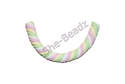 Fimo Curved Multicoloured Flump Marshmallow Pendant Pk 1