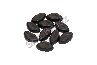 Fimo Black Goth Sweet Lip Charm Beads Pk 10