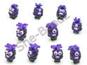 Fimo Despicable Me Evil Purple Minion Charm Beads Mini Pk 10