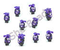 Fimo Despicable Me Evil Purple Minion Charm Beads Tiny Pk 10