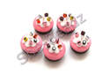 Fimo Large Allsorts Cupcake Charms Pk 10