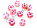 Fimo Heart Donuts Tiny Charm Beads Pk 10