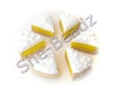 Fimo Lemon Meringue Slice Charm Beads Mini Pk 6
