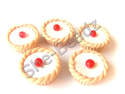 Fimo Cherry Bakewell Charm Beads Large Pk 5