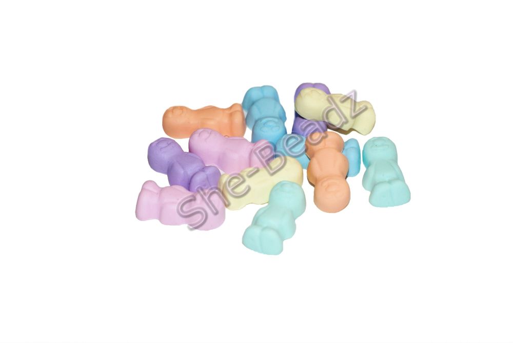 Fimo Tiny Pastel Jelly Baby Charms Pk 12