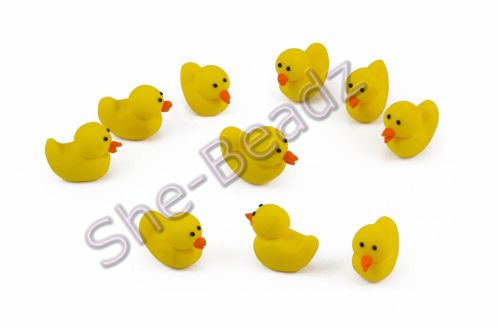 Fimo Duck Charms (3D) Pk 10