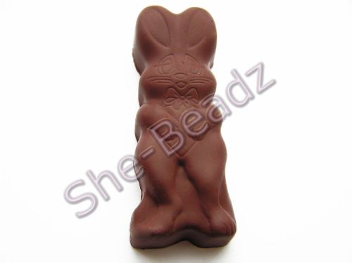 Fimo Chocolate Bunny Pendants Pk 2