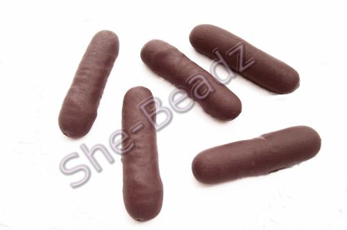 Fimo Chocolate Finger Biscuit Charms Pk 10