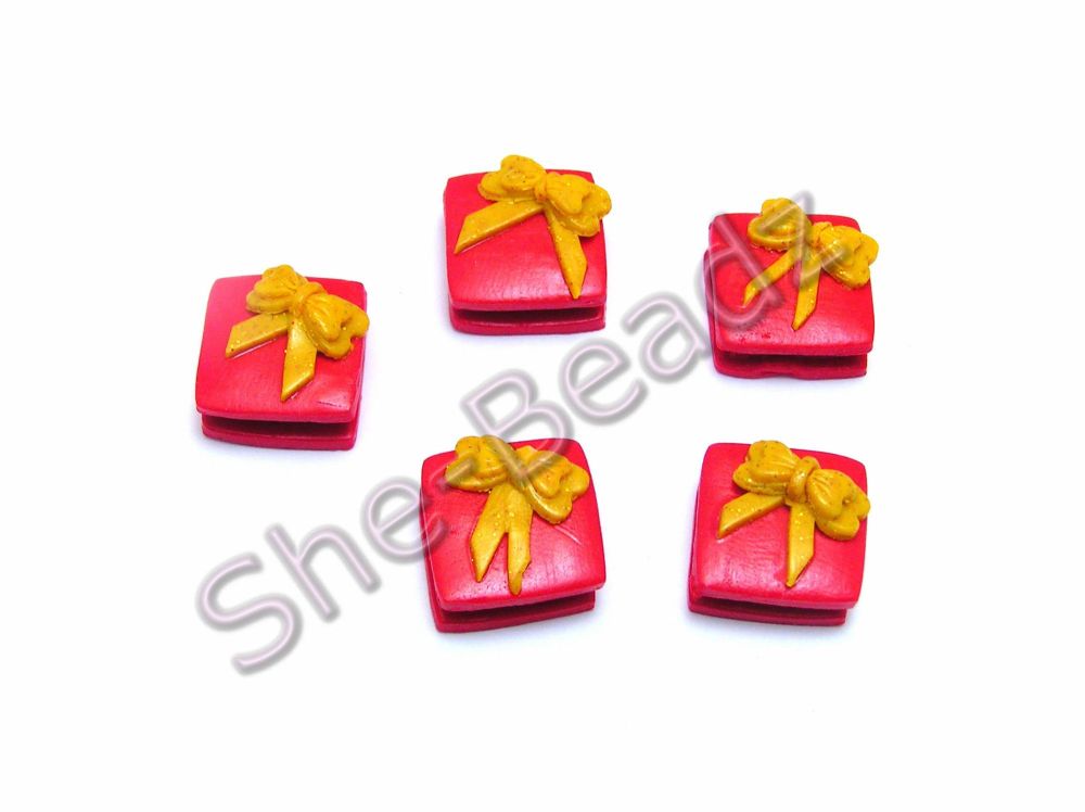 Fimo Chocolate Box Charm Beads Mini Pk 10