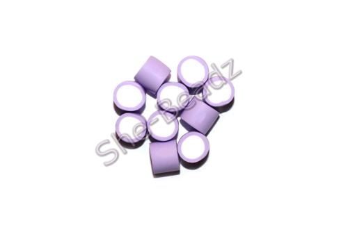 Fimo Dolly Mixture Round Charm Beads Lilac Pk 20