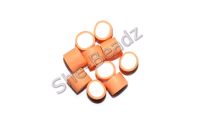 Fimo Dolly Mixture Round Charm Beads Orange Pk 20