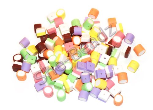 Fimo Large Dolly Mixture Beads Bright Coloures Pk 108
