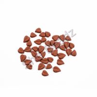 Fimo Cordate Leaf Charm Beads (Terracotta) Mixed Pk 50