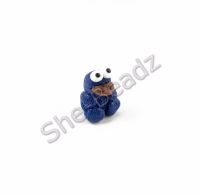 Fimo Cookie Monster Charm Pendants Mini (3D) Pk 10